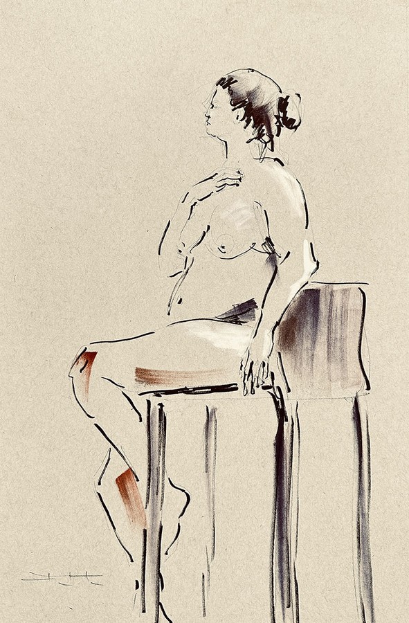 Life drawing session