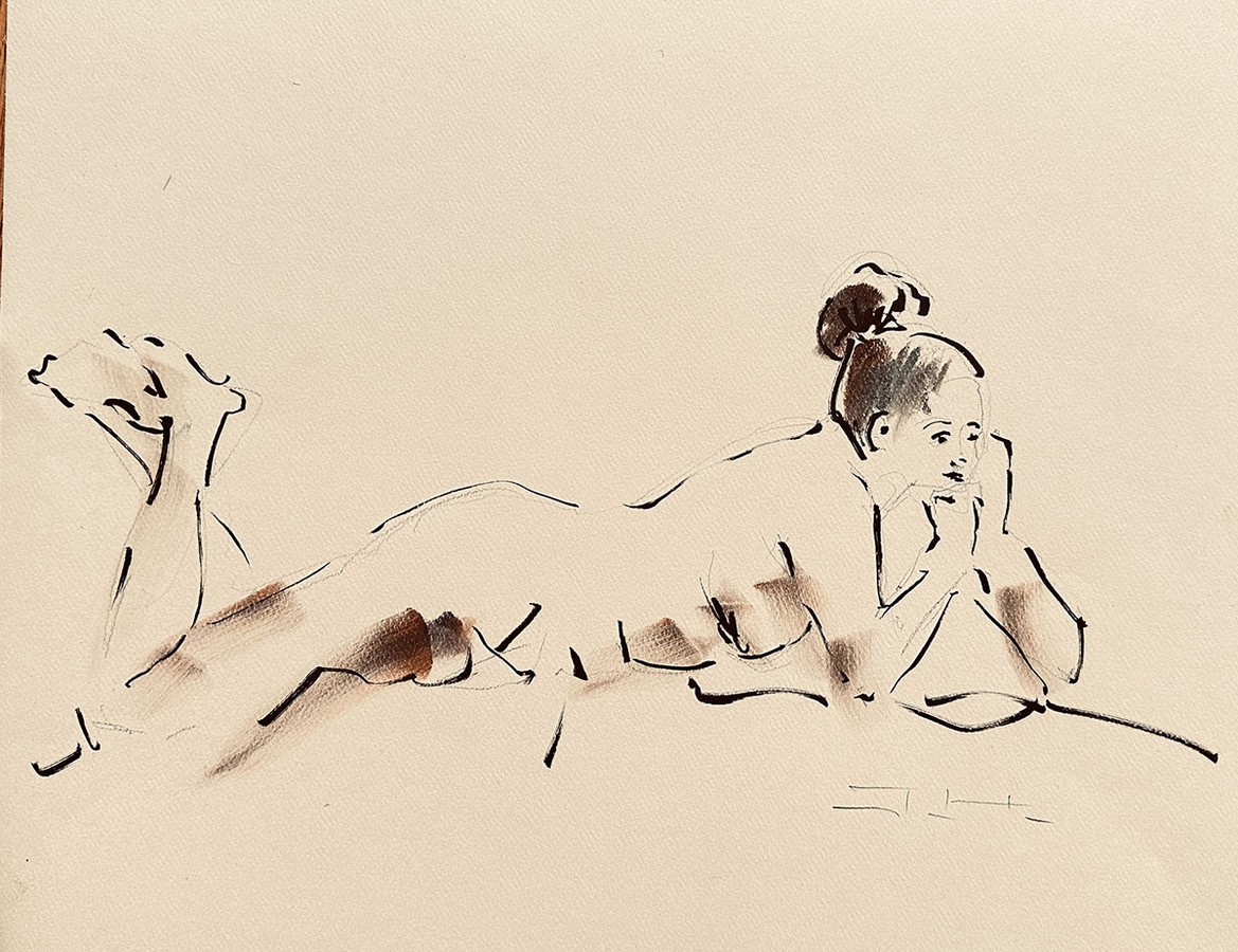 Life drawing session