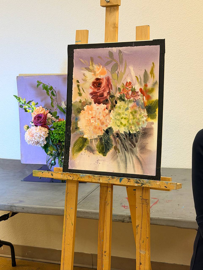 Recap: Watercolor Demonstration at Left of Center Gallery