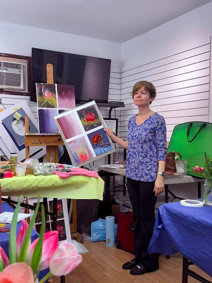 Floral Pastel Intensive at City Lights Art Gallery