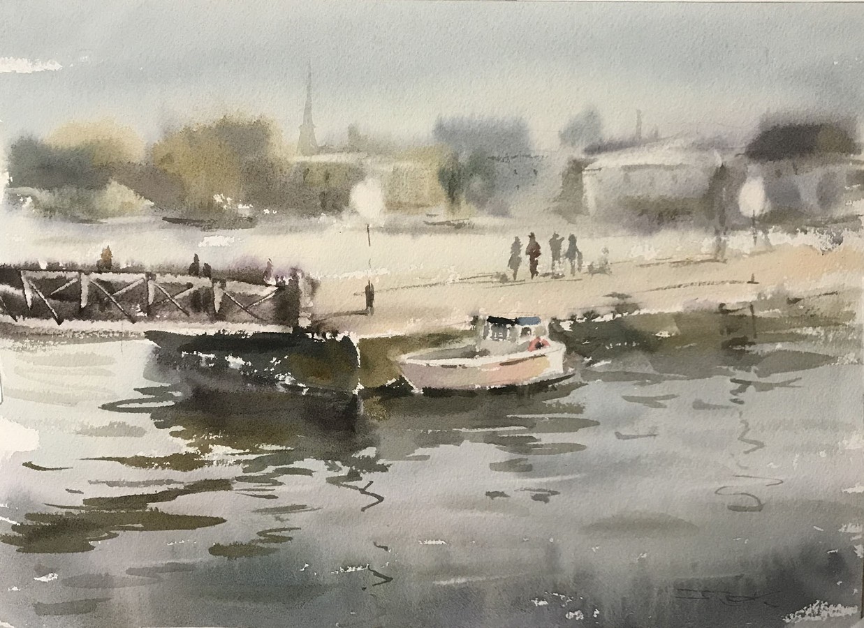 Painting street scenes and cityscapes in watercolor