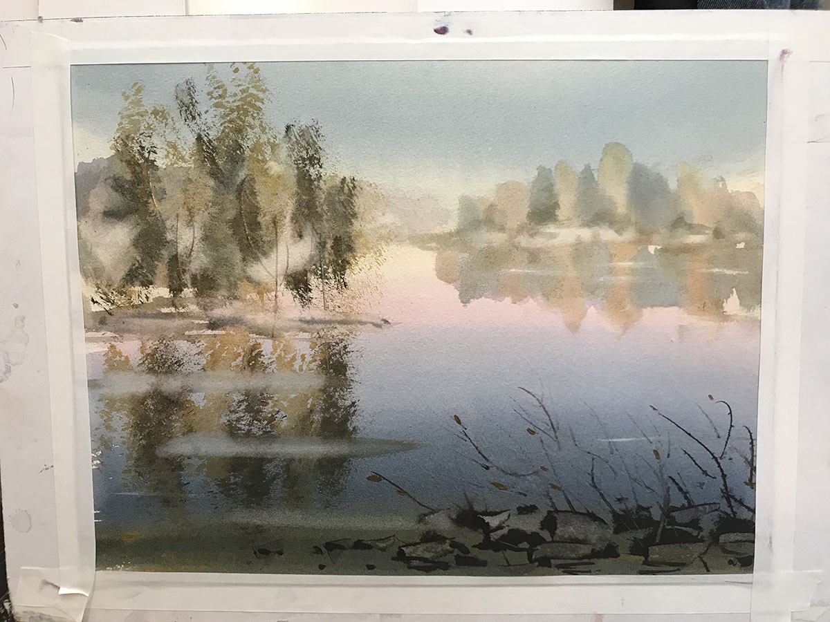 Creating Spontaneous Landscapes in Watercolor