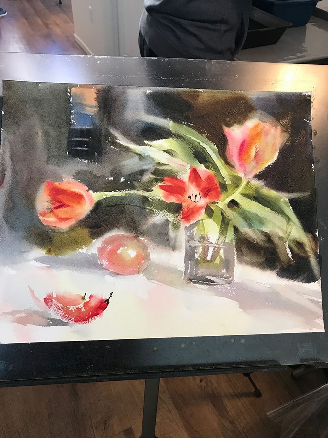 Painting Flowers in Watercolor